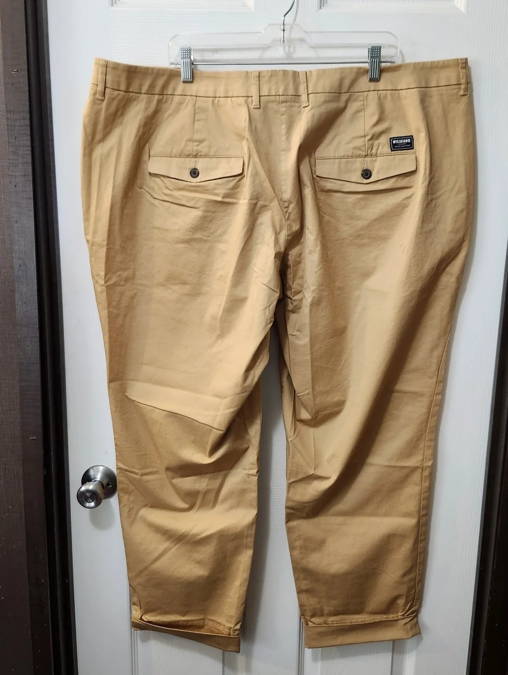 NWT Wildfang Camel The Essential Cuffed Trouser Sz 20 Plus